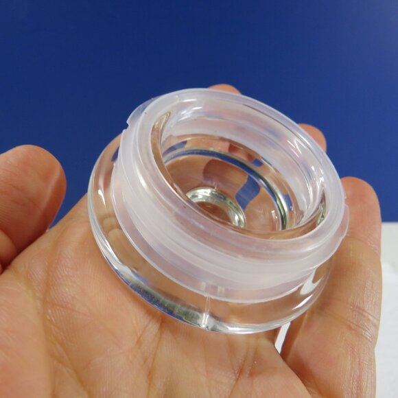 REAL tiny sea shells in a New Glass Jar w seal & lid 4.5" tall - Picture 7 of 12